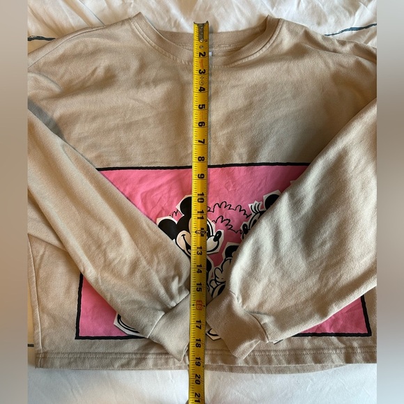 Disney Mickey & Minnie Cropped Sweatshirt - Picture 4 of 5